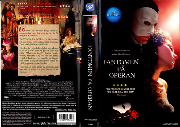 FANTOMEN PÅ OPERAN (VHS)