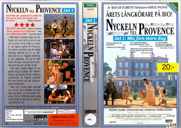 397002 NYCKELN TILL PROVENCE DEL 1 (VHS)