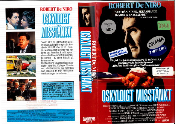 71712 OSKYLDIGT MISSTÄNKT (VHS)