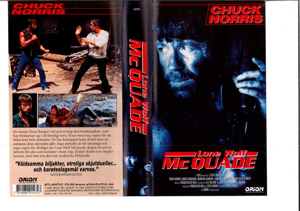 LONE WOLF McQUADE (VHS)