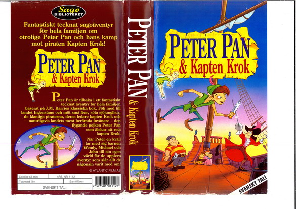 PETER PAN & KAPTEN KROK (VHS)