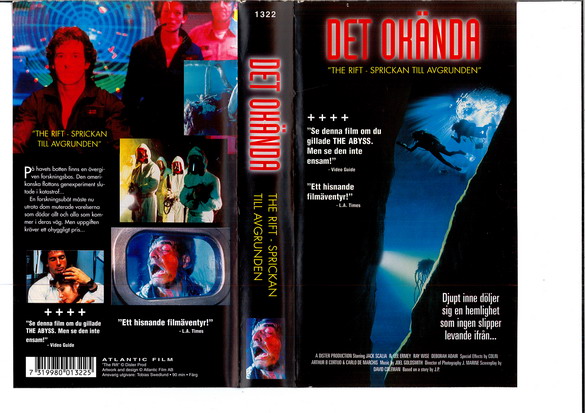DET OKÄNDA (rift)(VHS)