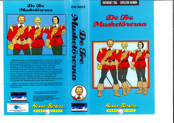 DE TRE MUSKETÖRERNA (VHS)