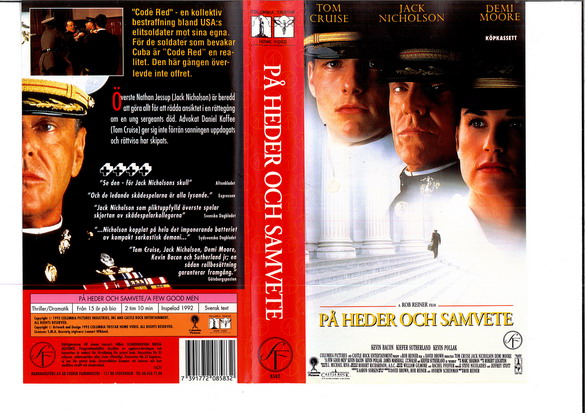 PÅ HEDER OCH SAMVETE (VHS)