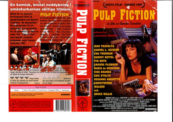 PULP FICTION (VHS) röd