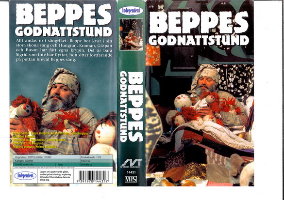 BEPPES GODNATTSTUND (VHS)