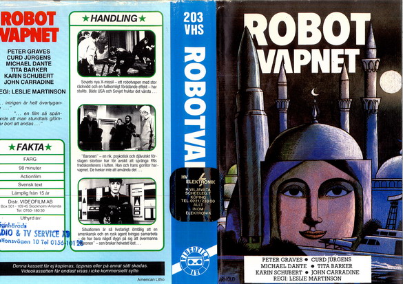 203 ROBOTVAPNET (VHS)