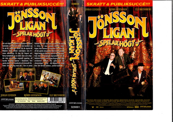 JÖNSSONLIGAN SPELAR HÖGT (VHS)