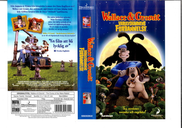 WALLACE & GROMIT: VARULVSKANINENS FÖRBANNELSE (VHS)