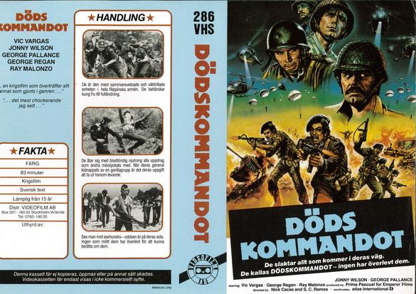286 DÖDSKOMMANDOT (VHS)