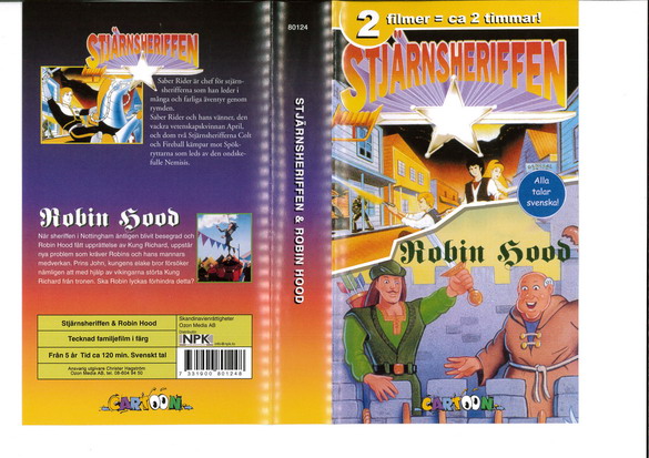 STJÄRNSHERIFFEN + ROBIN HOOD (VHS)