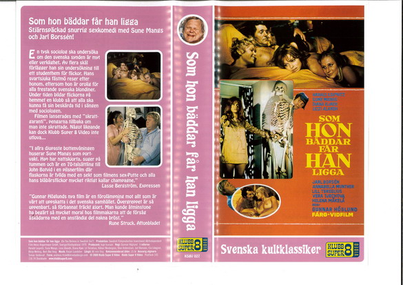 SOM HON BÄDDAR FÅR HAN LIGGA (VHS) ny