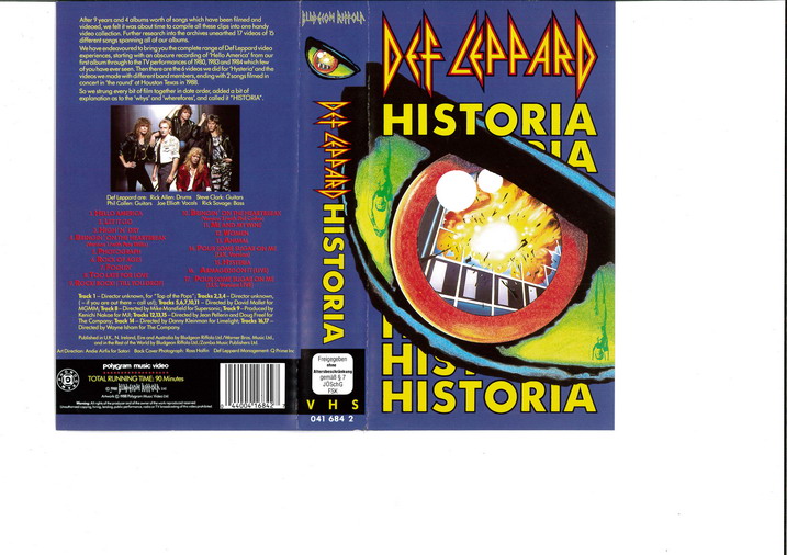 DEF LEPARD - HISTORIA (VHS)