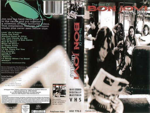BON JOVI - CROSS ROAD (BEG VHS)