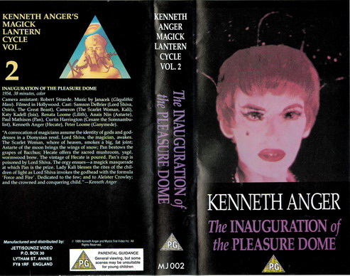 INAUGURATION OF THE PLEASURE DOME (VHS) UK