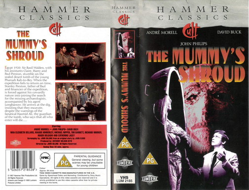MUMMY'S SHROUD (VHS) UK