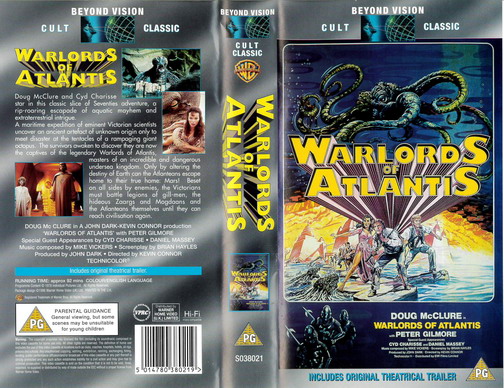 WARLORDS OF ATLANTIS (VHS) UK