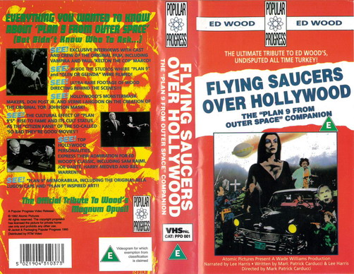 FLYING SAUCERS OVER HOLLYWOOD  (VHS) UK