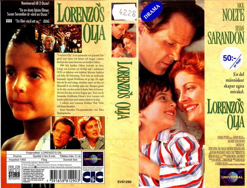 LORENZOS OLJA (VHS)