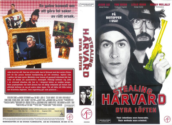 STEALING HARVARD DYRA LÖFTEN (VHS)