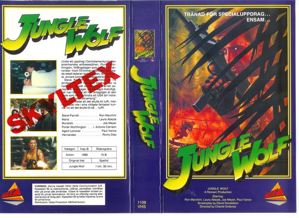 1109 JUNGLE WOLF (VHS)