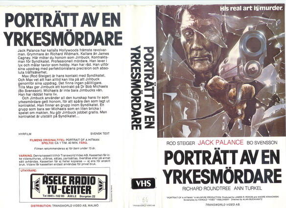 PORTRÄTT AV EN YRKESMÖRDARE  (VHS)